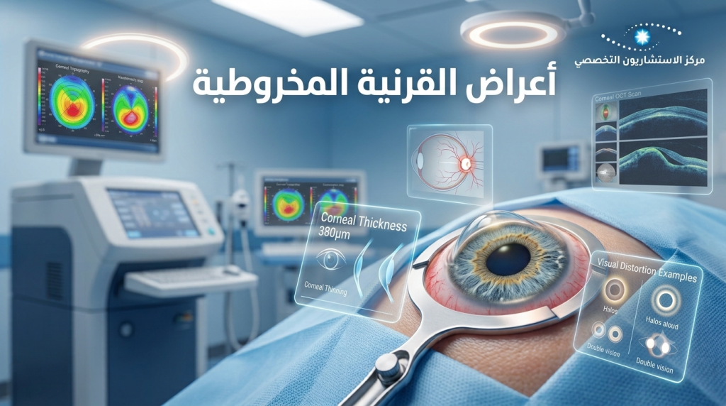 اهم واشهر أعراض القرنية المخروطية في المراحل المبكرة
