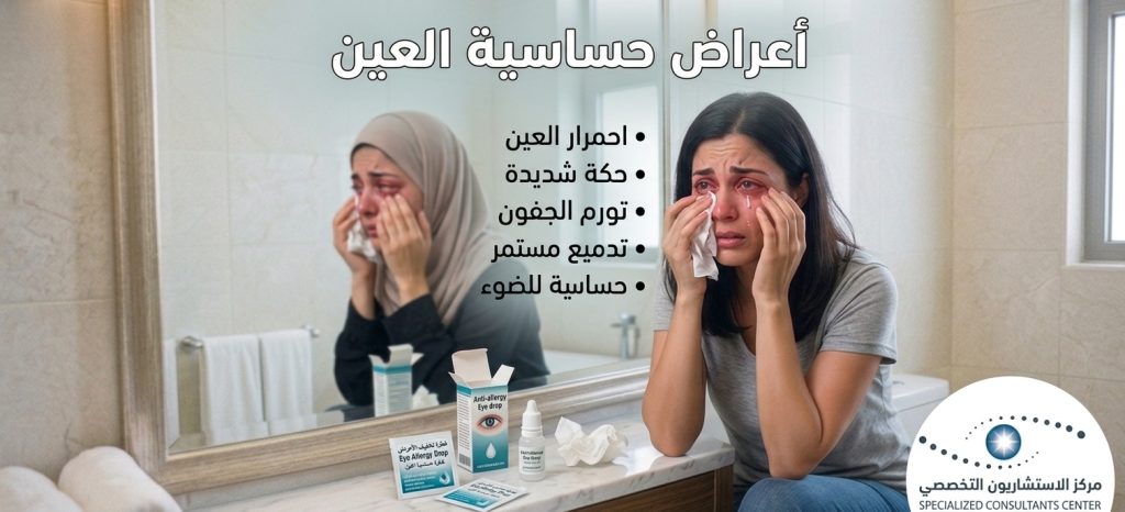 5 من اهم أعراض حساسية العين