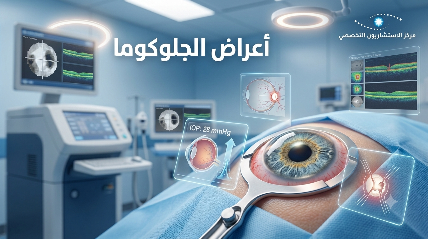 أعراض الجلوكوما الشهيره التي تعتبر ناقوص خطر