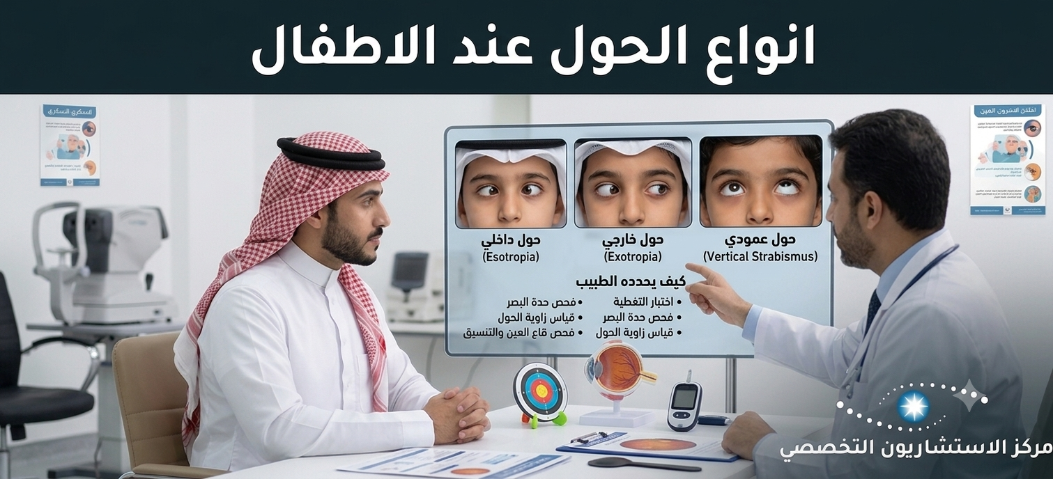 صورة توضح ثلاث اطفال ينطبق عليهم أنواع الحول عند الاطفال
